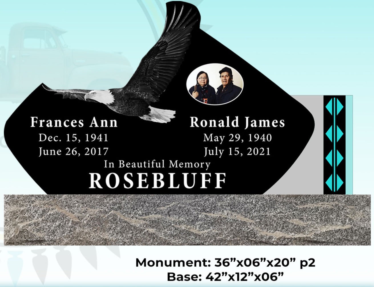 Custom Shaped Navajo Memorial