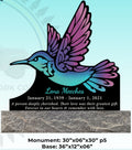 Hummingbird Shaped Memorial