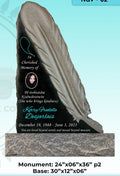 Upright Custom Feather Carved Memorial